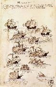 unknow artist Sedan Vasco da Gama oppnat sjovagen to Ostindiev via Gobabopps udden avseglade a fleet pa twelve vessel wonder charge of Cabral the 9 Mar 1500 in orde oil